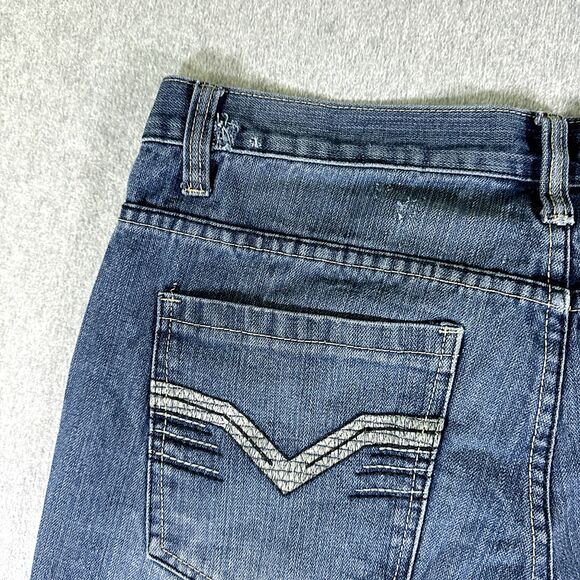 Seven Souls Mens Jeans Blue Tag Size 34x33 (36x34) Bootcut Medium Wash Denim - Picture 13 of 14